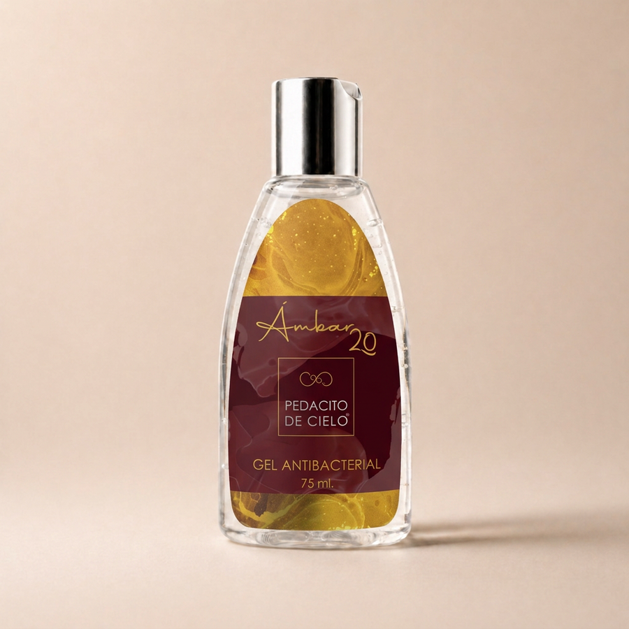 Gel Antibacterial Ámbar 20 75 ml - Pedacito de Cielo