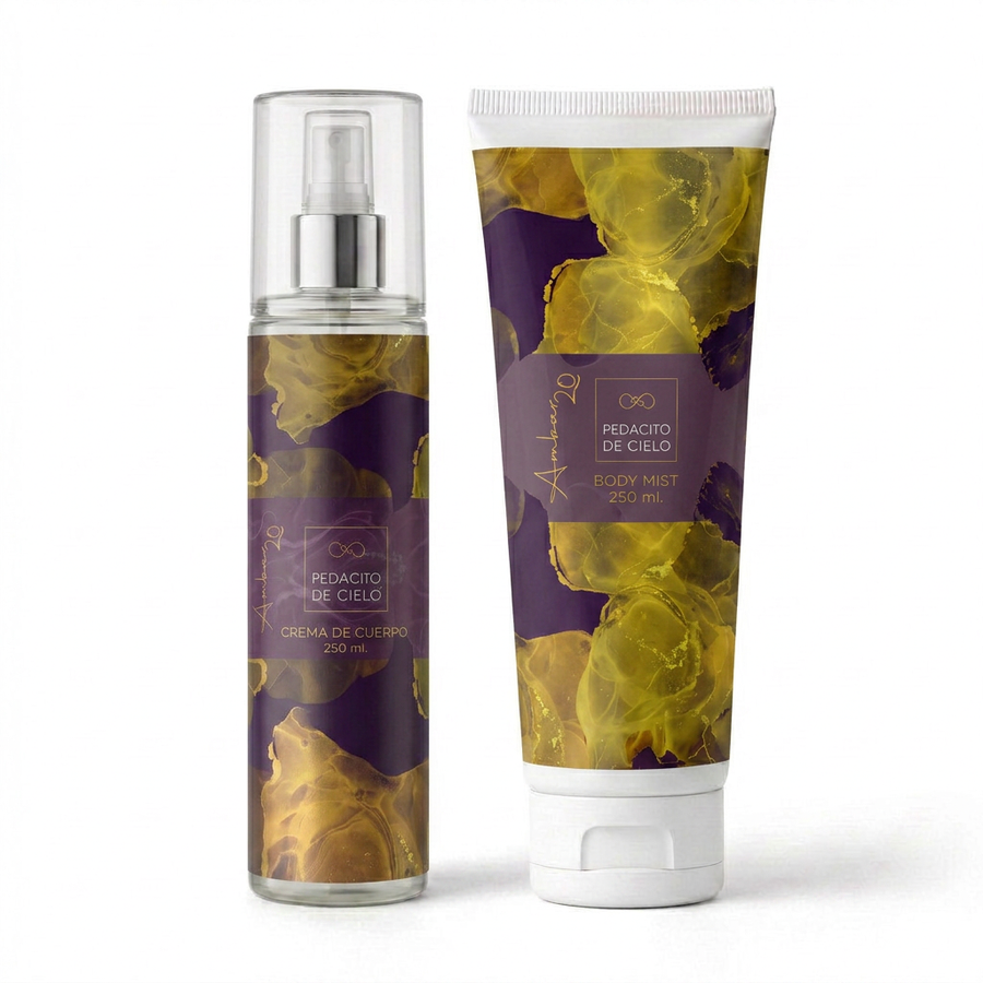 Kit Completo Ámbar 20 - Crema de Cuerpo 250ml y Body Mist 250ml