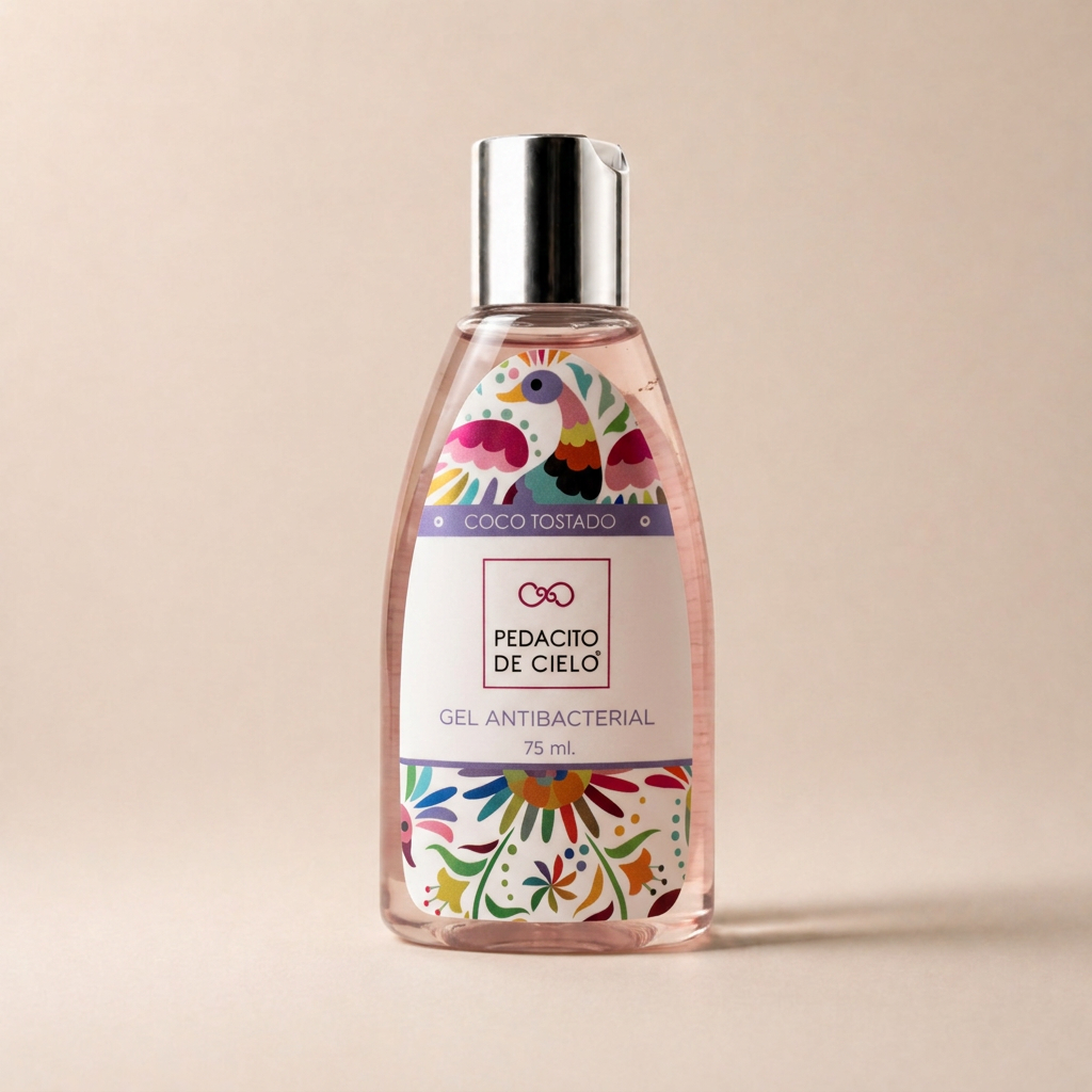 Gel Antibacterial Coco Tostado 75 ml - Pedacito de Cielo