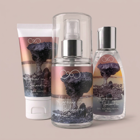 Kit Mini Atardecer Boreal - Crema, Body Mist y Gel Antibacterial