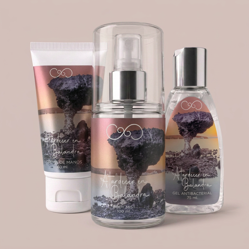 Kit Mini Atardecer Boreal - Crema, Body Mist y Gel Antibacterial