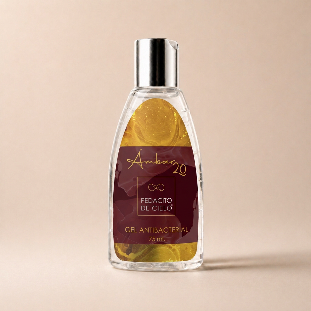 Gel Antibacterial Ámbar 20 75 ml - Pedacito de Cielo