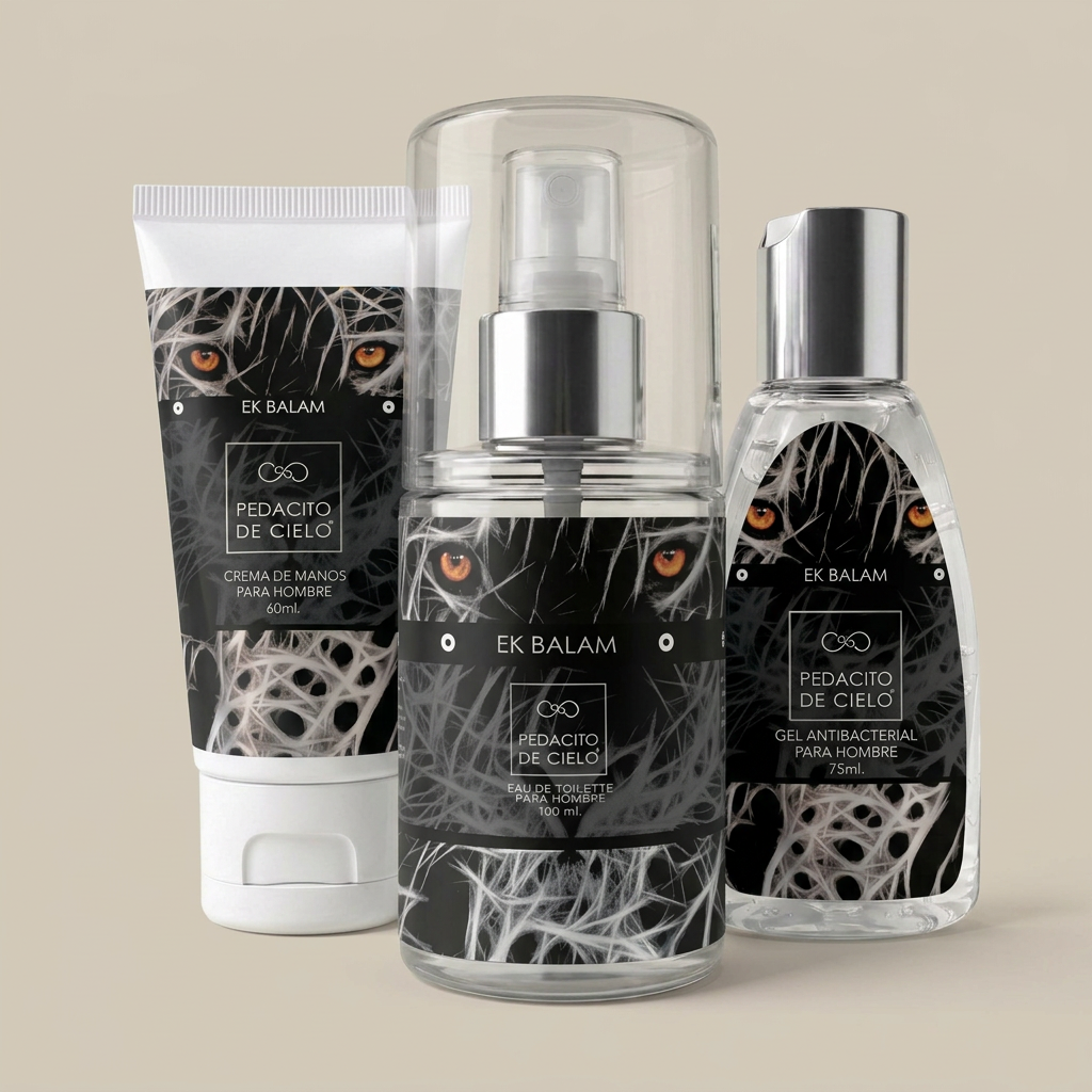 Kit Mini Ek Balam - Crema de Manos, Eau de Toilette y Gel Antibacterial