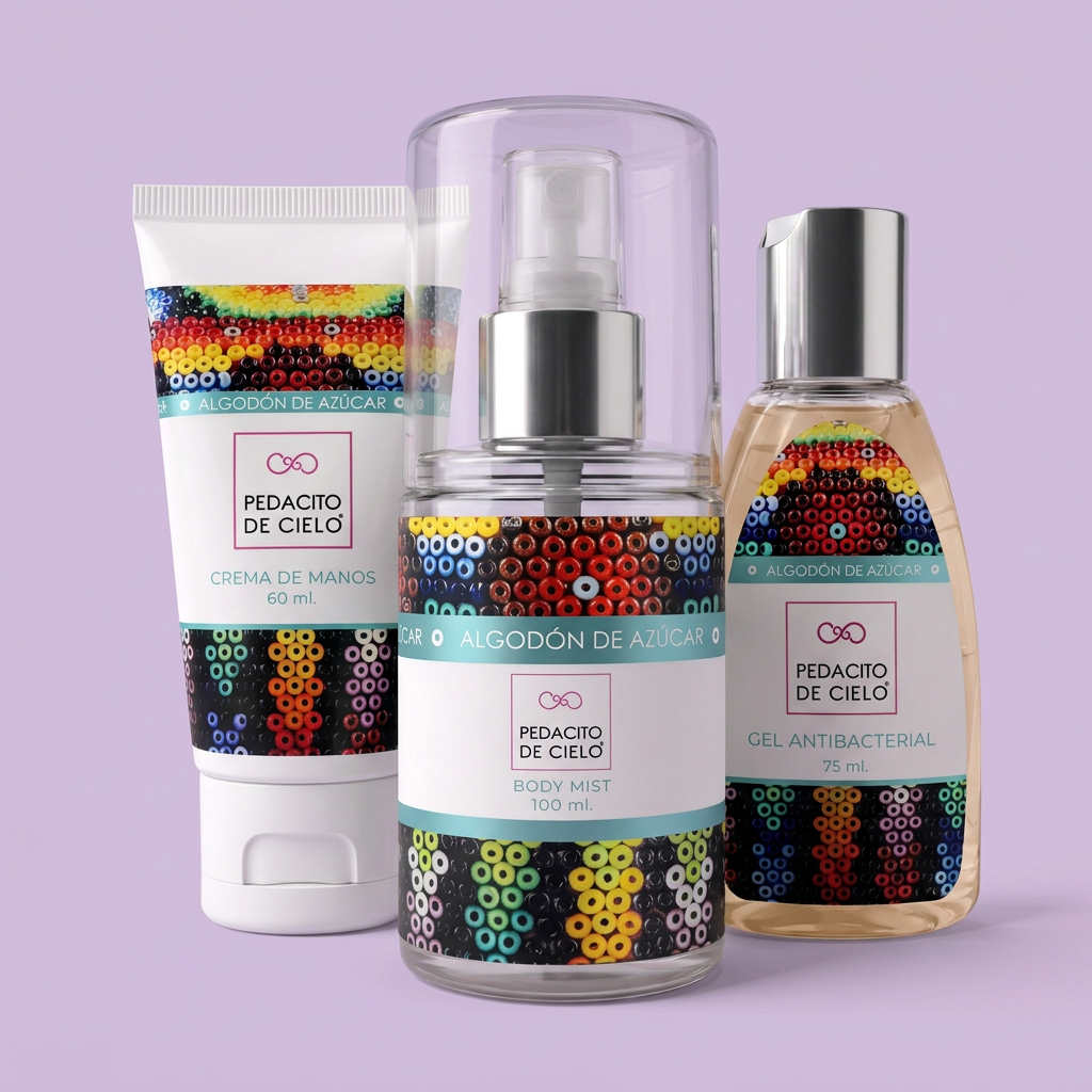 Kit Mini Algodón de Azúcar - Crema, Body Mist y Gel Antibacterial