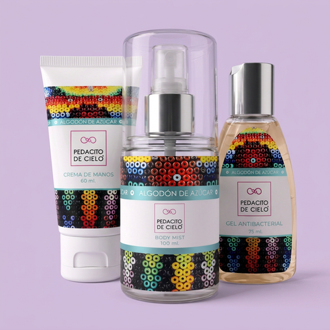 Kit Mini Algodón de Azúcar - Crema, Body Mist y Gel Antibacterial